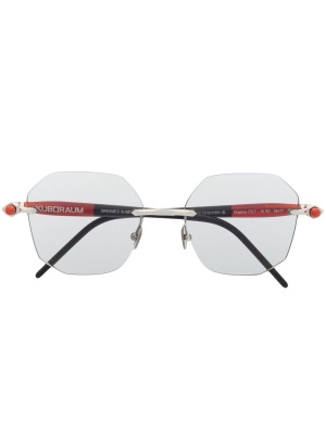 

Square-frame rimless glasses, Kuboraum Square-frame rimless glasses