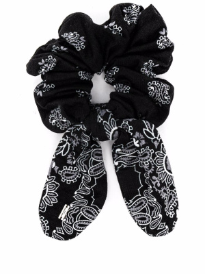 

Bandana-print knotted scrunchie, Saint Laurent Bandana-print knotted scrunchie