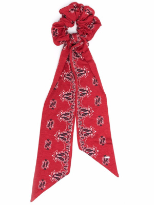 

Bandana-print scrunchie, Saint Laurent Bandana-print scrunchie