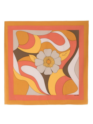 

Silk graphic-print scarf, Saint Laurent Silk graphic-print scarf