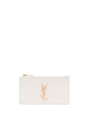 

Logo-plaque leather wallet, Saint Laurent Logo-plaque leather wallet