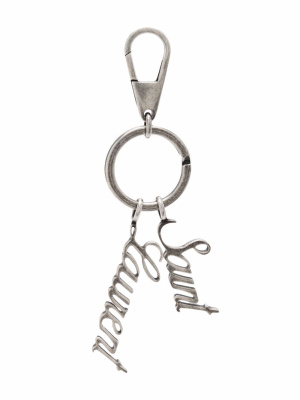 

Logo charm keyring, Saint Laurent Logo charm keyring