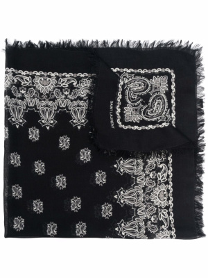 

Paisley-printed scarf, Saint Laurent Paisley-printed scarf