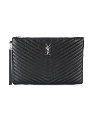 

Monogram matelassé pouch, Saint Laurent Monogram matelassé pouch