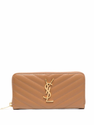 

Monogram zip-around wallet, Saint Laurent Monogram zip-around wallet