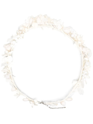 

Floral-detail headband, Saint Laurent Floral-detail headband