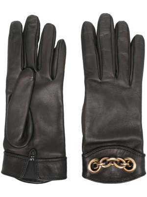 

Lambskin chain-link gloves, Saint Laurent Lambskin chain-link gloves