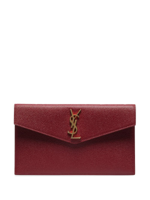 

Uptown logo-plaque pouch, Saint Laurent Uptown logo-plaque pouch