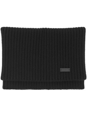 

Logo-patch cashmere scarf, Saint Laurent Logo-patch cashmere scarf