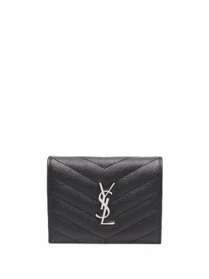 

Quilted leather wallet, Saint Laurent Quilted leather wallet