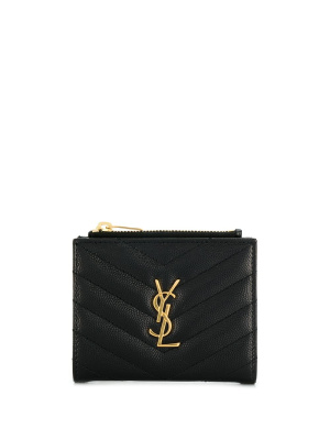 

Quilted monogram card holder, Saint Laurent Quilted monogram card holder