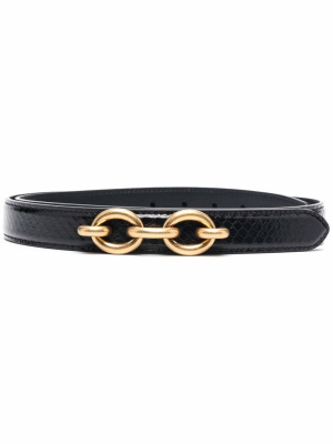 

Crocodile embossed leather belt, Saint Laurent Crocodile embossed leather belt