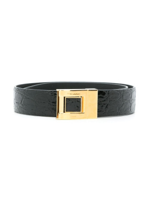 

Crocodile-effect leather belt, Saint Laurent Crocodile-effect leather belt