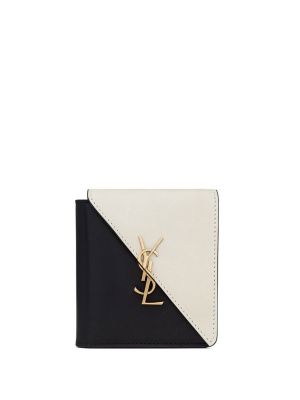 

Colour-block tri-fold wallet, Saint Laurent Colour-block tri-fold wallet