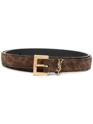 

Animal-print belt, Saint Laurent Animal-print belt