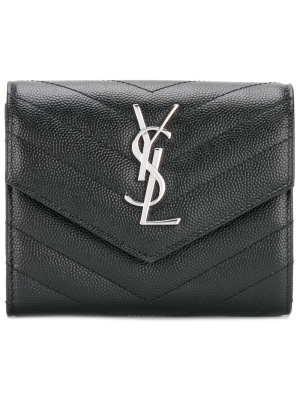 

Monogram flap wallet, Saint Laurent Monogram flap wallet
