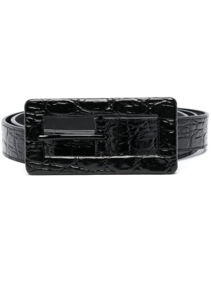 

Crocodile-effect leather belt, Saint Laurent Crocodile-effect leather belt