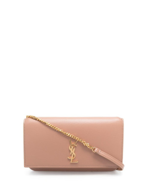 

Logo-plaque detail phone holder, Saint Laurent Logo-plaque detail phone holder