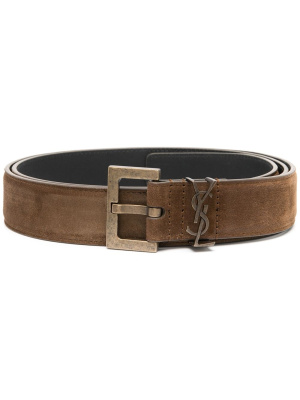 

Square-buckle logo belt, Saint Laurent Square-buckle logo belt