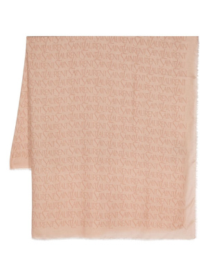 

Logo-jacquard scarf, Saint Laurent Logo-jacquard scarf