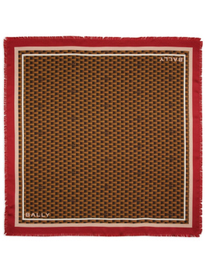 

Geometric-print silk scarf, Bally Geometric-print silk scarf