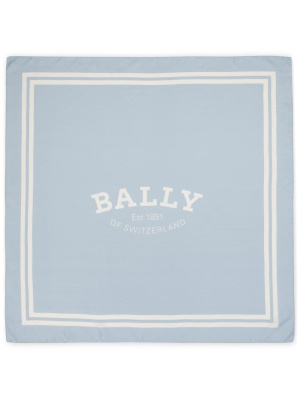 

Logo-print silk scarf, Bally Logo-print silk scarf