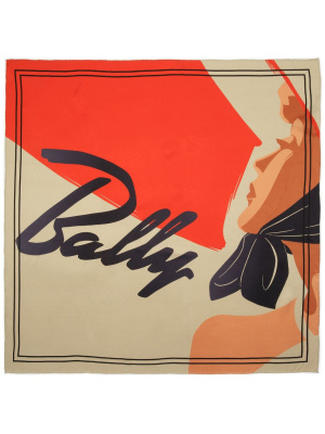 

Face-print silk scarf, Bally Face-print silk scarf