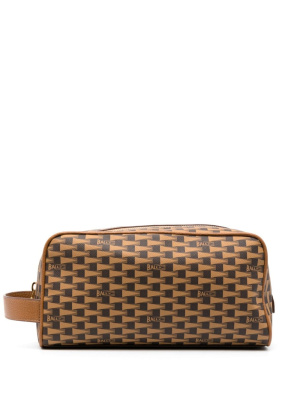 

Two-tone leather makeup bag, Bally Two-tone leather makeup bag