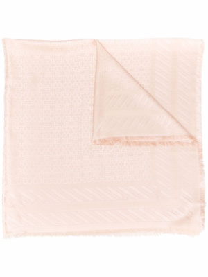 

Logo-monogram frayed scarf, Bally Logo-monogram frayed scarf