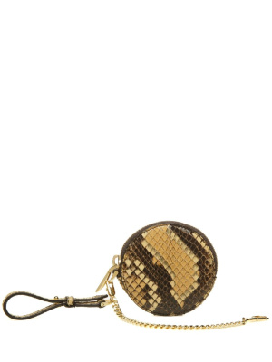 

Rounded snake-effect leather wallet, Bally Rounded snake-effect leather wallet