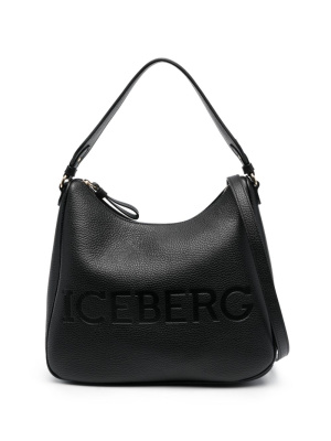 

Debossed-logo leather shoulder bag, Iceberg Debossed-logo leather shoulder bag