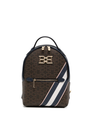 

Monogram and stripe backpack, Bally Monogram and stripe backpack