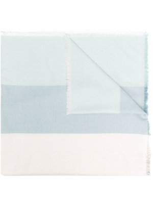 

Tonal-stripe scarf, Emporio Armani Tonal-stripe scarf