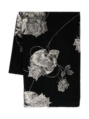 

Floral-print cotton bath towel, Yohji Yamamoto Floral-print cotton bath towel