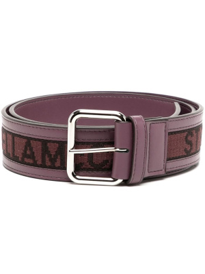 

Logo-jacquard belt, Stella McCartney Logo-jacquard belt