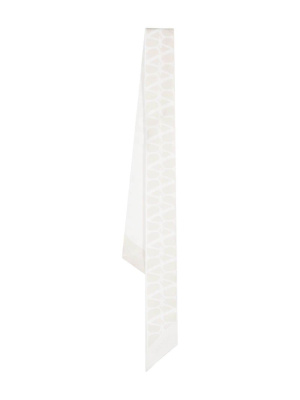 

Monogram-print silk scarf, Stella McCartney Monogram-print silk scarf
