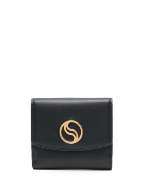 

S-Wave plaque bifold wallet, Stella McCartney S-Wave plaque bifold wallet