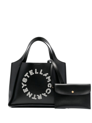 

Embroidered-logo tote bag, Stella McCartney Embroidered-logo tote bag