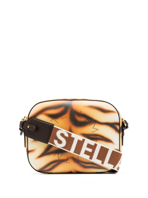 

Stella Logo tiger-print crossbody bag, Stella McCartney Stella Logo tiger-print crossbody bag