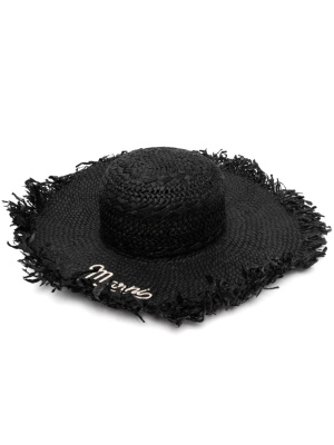 

Logo-embroidered wide-brim hat, Marni Logo-embroidered wide-brim hat