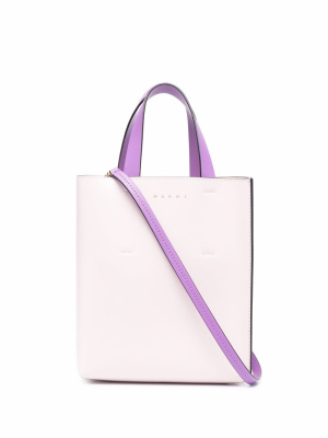 

Colour-block leather tote bag, Marni Colour-block leather tote bag