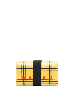 

Tribeca plaid leather wallet, Marni Tribeca plaid leather wallet