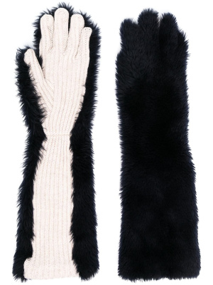 

Lamb fur long gloves, Marni Lamb fur long gloves