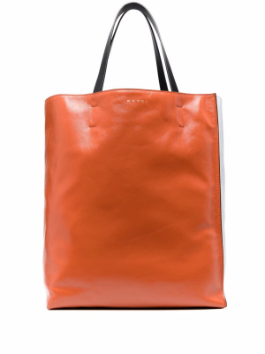 

Large logo print tote bag, Marni Large logo print tote bag