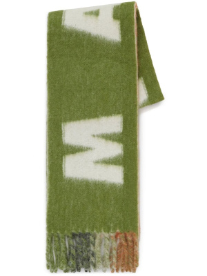 

Embroidered-logo scarf, Marni Embroidered-logo scarf