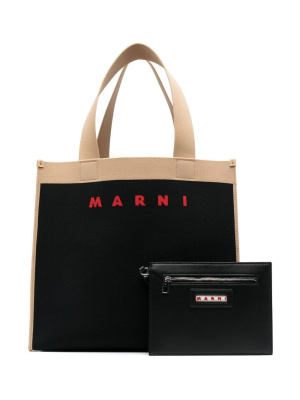 

Jacquard shopping tote, Marni Jacquard shopping tote
