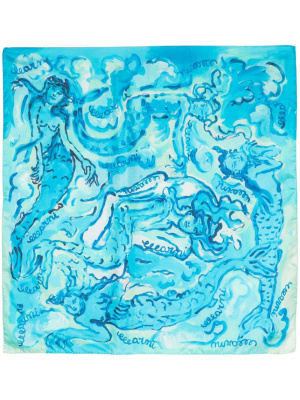 

Watercolour-print silk scarf, Marni Watercolour-print silk scarf