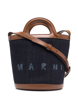 

Small Tropicalia logo-print tote bag, Marni Small Tropicalia logo-print tote bag