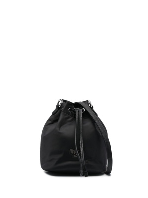 

Logo-plaque bucket bag, Emporio Armani Logo-plaque bucket bag