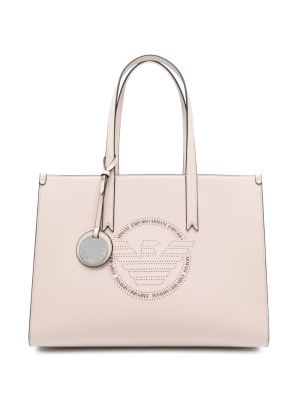 

Palmellato logo-charm tote bag, Emporio Armani Palmellato logo-charm tote bag